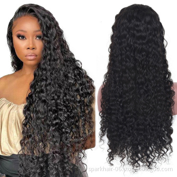 Water Wave Cheap Human Hair Lace Wig Hair Vendor Unprocessed Raw Remy HD Lace Frontal Wig Curly Wigs Human Hair Lace Closure